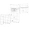 mDesign Metal Grid Modular Hanging Storage Organizer - Set of 3